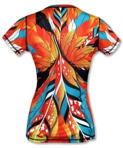 INKnBURN Women's Feather Tech Shirt (XXS) | Clothing -New Triathlete Store 0T4GiYSbeMUMQG aD0Oc6vO30