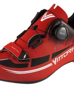 Vittoria Fusion 2 Road Cycling Shoes, Red/Black | Road Bike