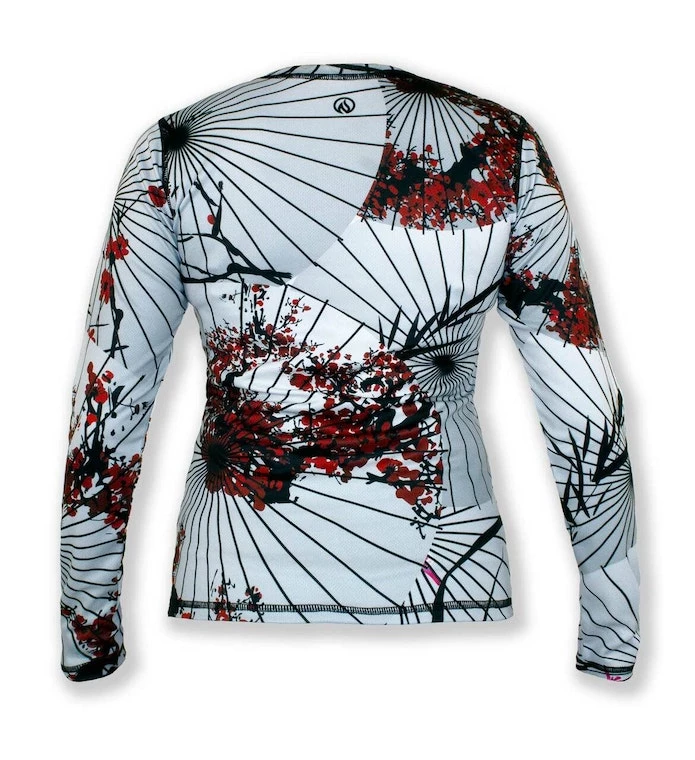INKnBURN Women's Plum Blossom Long Sleeve Tech Shirt (M, L,) 4 INKnBURN Women's Plum Blossom Long Sleeve Tech Shirt (M, L,) - Image 2