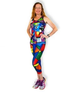 INKnBURN Women's Pablo Picasso Singlet (M) | Sleeveless -New Triathlete Store 3e9Kpcyi9iQ8svWxu2tzWbiM