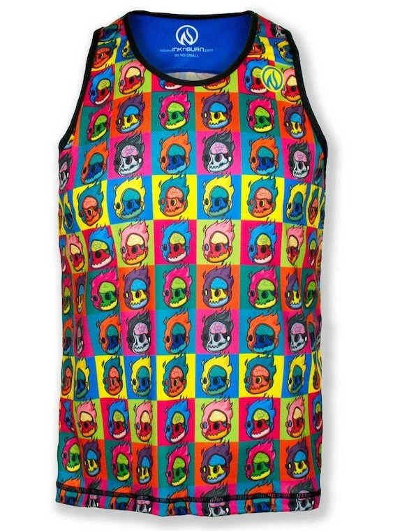 INKnBURN Men's Run Or Die Toon Singlet (S, M, L, 2XL) | Sleeveless 3 INKnBURN Men's Run Or Die Toon Singlet (S, M, L, 2XL) | Sleeveless