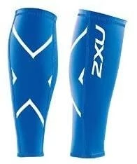 2XU Unisex Non-Stirrup Calf Guard - 1987b (Royal Blue/Royal Blue - M) Size Medium | Calf Covers