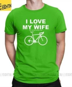 The Triathlete Store I LOVE MY WIFE When MY WIFE Lets Me Buy Another Bike Men's T-Shirt | Bike T-Shirts -New Triathlete Store 7KYyIu4GT53MTAZlvug6tBo Q