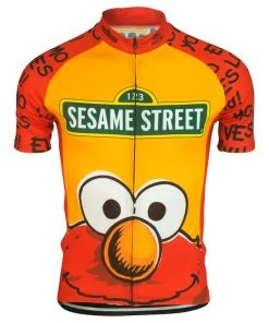 Brainstorm Gear Sesame Street Men's Elmo Cycling Jersey | Short Sleeve -New Triathlete Store 7PqLbB8vMPC0VGmO ad2sUjQU