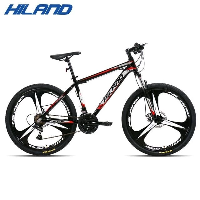 Hiland 26 Inch 21 Speed MTB Bicycle With Double Disc Brakes (3-Knife Wheels) | Full Suspension 4 Hiland 26 Inch 21 Speed MTB Bicycle With Double Disc Brakes (3-Knife Wheels) | Full Suspension - Image 3
