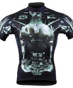Brainstorm Gear Men's Terminator Unstoppable Exoskeleton Cycling Jersey | Short Sleeve
