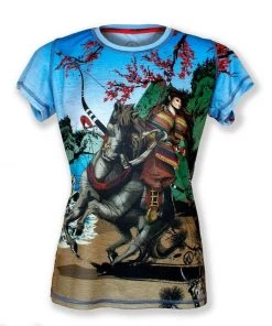 INKnBURN Women's Tomoe Gozen Tech Shirt (XS, S, M, L) | Short Sleeve