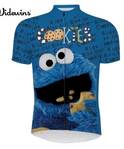 Brainstorm Ride Bike Eat Cookies COOKIE MONSTER Men's Cycling Jersey | Short Sleeve
