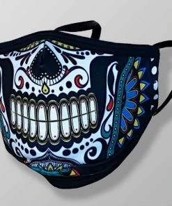 INKnBURN Calavera 3-Layer Face Mask | Bandanas -New Triathlete Store 8 Knh39ByootfNnhI3dz BKU