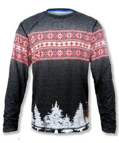 INKnBURN Men's 2020 Holiday Long Sleeve Tech Shirt, X-Large