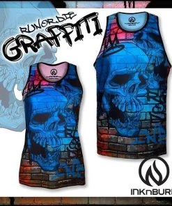 INKnBURN Women's Run Or Die Graffiti Singlet (XS, L, XL) | Sleeveless -New Triathlete Store 9xEmvEH t5G6ic hoTPfpwe8I 1