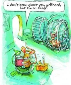 Far Gone Greetings Tapering Mouse : Running Break Birthday Card | Other