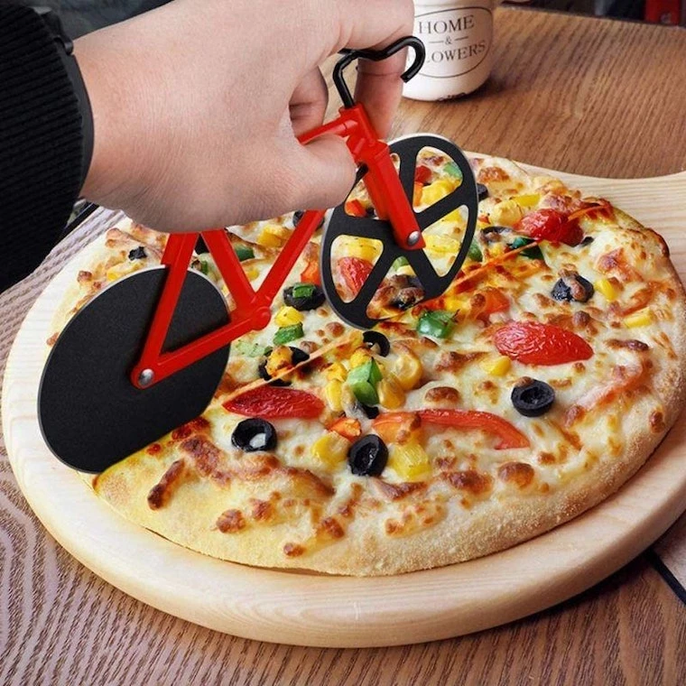 N/A Stainless Steel Bicycle Pizza Cutter | Bottles & Bidons 3 N/A Stainless Steel Bicycle Pizza Cutter | Bottles & Bidons