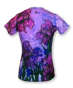 INKnBURN Women's Iris V-Neck Shirt, Medium | Short Sleeve -New Triathlete Store AvX3iug 5ksSecTcKmpc0hJ5E