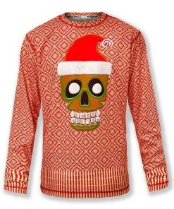 INKnBURN Men's Run Or Die™ Holiday Sweater Tech Shirt (S, M, XL, 2XL) | Long Sleeve