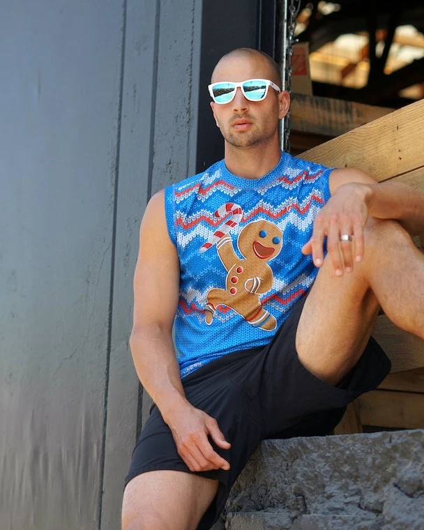 INKnBURN Men's Fast Cookie Sweater Vest Sleeve Tech Shirt (M, L, XL) | Sleeveless 9 INKnBURN Men's Fast Cookie Sweater Vest Sleeve Tech Shirt (M, L, XL) | Sleeveless - Image 7