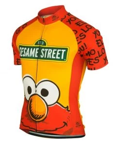 Brainstorm Gear Sesame Street Men's Elmo Cycling Jersey | Short Sleeve -New Triathlete Store DULLFh 4KoQPFJ8uezqHkgdw8