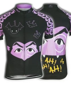 Brainstorm Gear Sesame Street Men's The Count Cycling Jersey | Short Sleeve