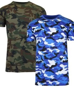 The Triathlete Store Men's Short Sleeve Crew Neck Camo Printed T-Shirt - 2 Pack | Bike T-Shirts -New Triathlete Store G 13DKrcc69aHsfKrMFMpzAW4