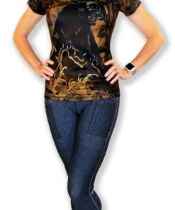 INKnBURN Women's Black Panther Tech Shirt (XS, S, L, XL, 2XL) | Short Sleeve -New Triathlete Store HY4SHWdeZaGvBhWjGwgqLwcP4