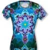 INKnBURN Women's Tie Dye Mandala Tech Shirt, X-Small | Short Sleeve -New Triathlete Store HqrlsKzhNuqcER01WtEHZjmvM