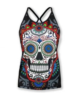 INKnBURN Women's Calavera Camisole (L, XL) | Sleeveless