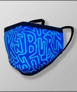 INKnBURN Blue Lines 3-Layer Face Mask | Other