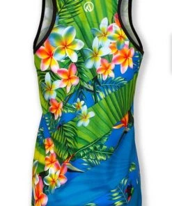 INKnBURN Women's Aloha Singlet (XS, S) | Sleeveless -New Triathlete Store Jy crKO7WkfOgZLiRYnido0A