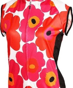 It's In My Heart Flower Print Women's Sleeveless Cycling Jersey 2019