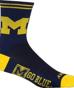 Adrenaline Promotions Michigan Wolverines Cycling Socks | Ankle Socks