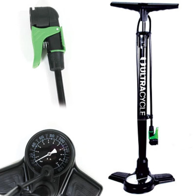 Ultracycle 2022 Bike Floor Pump, 160 Psi, Black | Floor Pumps 3 Ultracycle 2022 Bike Floor Pump, 160 Psi, Black | Floor Pumps