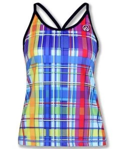 INKnBURN Women's Rainbow Plaid Camisole (XS) 2019 | Sleeveless -New Triathlete Store NYC7fbyiaSyut7n4HXH4rmaGk
