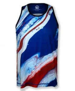 INKnBURN Men's RWB Singlet (S, M, L, XL, 2XL) | Sleeveless