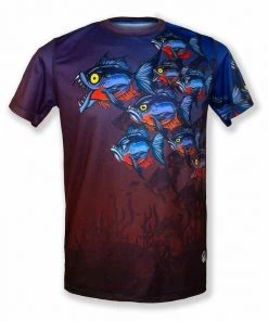 INKnBURN Men's Piranha Tech Shirt (M, L, XL, 2XL) | Short Sleeve