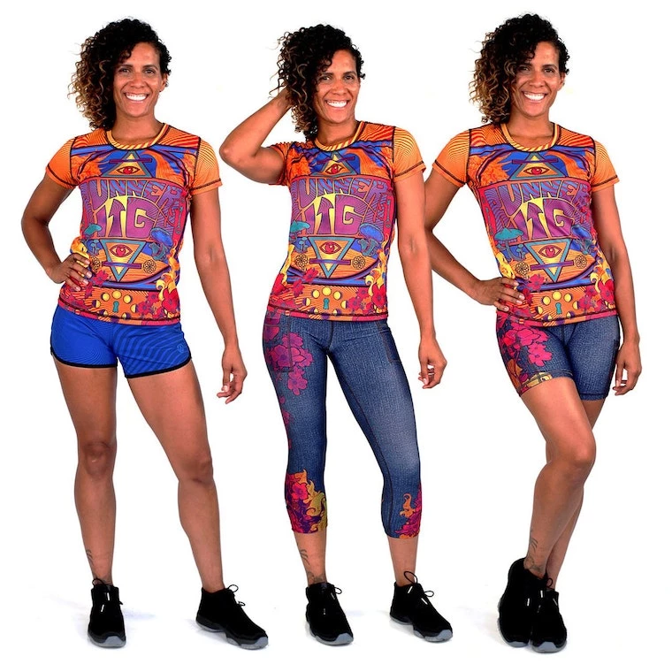 INKnBURN Women's Runner's High Tech Shirt, Large | Short Sleeve 8 INKnBURN Women's Runner's High Tech Shirt, Large | Short Sleeve - Image 6