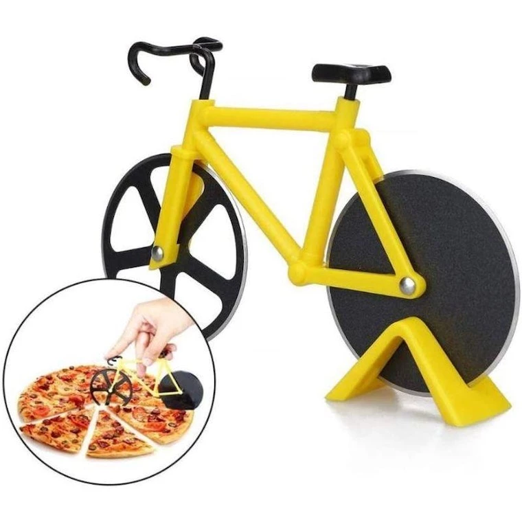N/A Stainless Steel Bicycle Pizza Cutter | Bottles & Bidons 5 N/A Stainless Steel Bicycle Pizza Cutter | Bottles & Bidons - Image 3