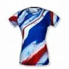 INKnBURN Women's Red, White And Blue Tech Shirt (XS) | Short Sleeve -New Triathlete Store PtEats7r2L0 2s3w4lEZm4J g