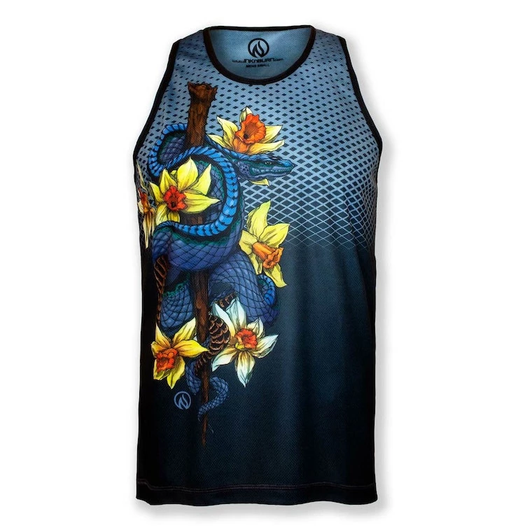 INKnBURN Men's Staff & Serpent Singlet (S, M, L, XL, 2XL) | Bike Tanks 3 INKnBURN Men's Staff & Serpent Singlet (S, M, L, XL, 2XL) | Bike Tanks