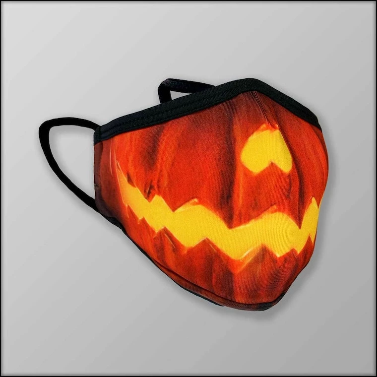 INKnBURN Jack-o'-lantern 3-Layer Face Mask | Other 4 INKnBURN Jack-o'-lantern 3-Layer Face Mask | Other - Image 2