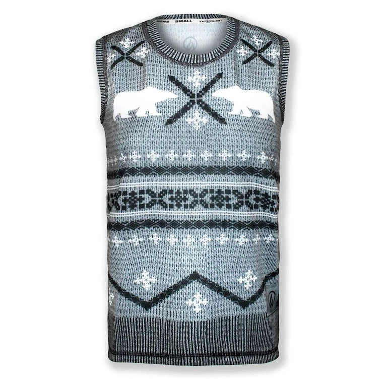 INKnBURN Men's Polar Bear Sleeveless Sweater Vest Tech Shirt (S, L, XL, 2XL) 3 INKnBURN Men's Polar Bear Sleeveless Sweater Vest Tech Shirt (S, L, XL, 2XL)