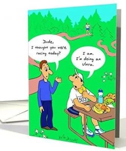 Far Gone Greetings Running Ultra Marathon : Funny Birthday Card | Other