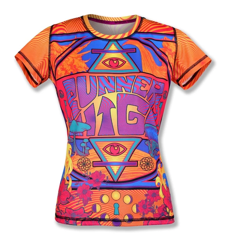 INKnBURN Women's Runner's High Tech Shirt, Large | Short Sleeve 6 INKnBURN Women's Runner's High Tech Shirt, Large | Short Sleeve - Image 4