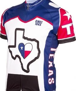 It's In My Heart Texas Men's Cycling Jersey | Short Sleeve