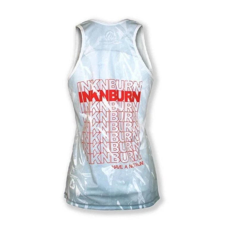 INKnBURN Women's Plastic Bag Singlet (M, L, XL) | Bike Tanks 4 INKnBURN Women's Plastic Bag Singlet (M, L, XL) | Bike Tanks - Image 2