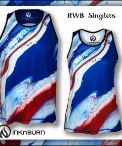 INKnBURN Women's RWB Singlet (XS) | Sleeveless -New Triathlete Store XfAY7x6TphdexUKvNbr8vvt2I