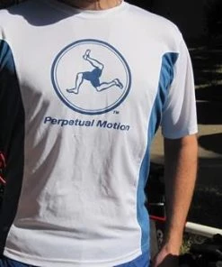 The Triathlete Store Men's Technical Perpetual Motion T-Shirt, Blue | Bike T-Shirts