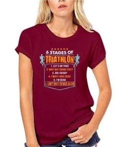 The Triathlete Store 6 Stages Of Triathlon Men's T-Shirt | Short Sleeve -New Triathlete Store Zi7kJC4ndOPaYgqxhx1DyWZt0