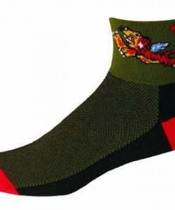 Save Our Soles SOS Flying Tigers Nose Art Socks | Short Socks