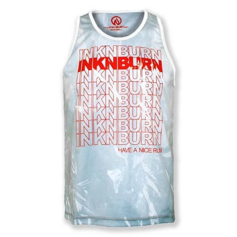 INKnBURN Men's Plastic Bag Singlet (S, M, L, 2XL) | Bike Tanks 3 INKnBURN Men's Plastic Bag Singlet (S, M, L, 2XL) | Bike Tanks