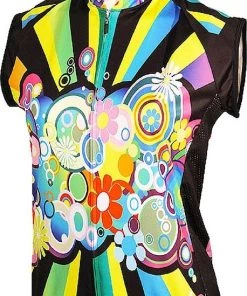 It's In My Heart Flower Power Women's Sleeveless Cycling Jersey
